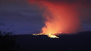 A vulkánkitörés után készült kép