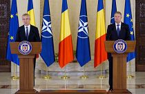 Jens Stoltenberg gestern beim rumänischen Präsidenten Klaus Iohannis