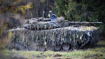 Soldiers of the Scout Battalion of the 1st Infantry Brigade of Estonian Defence Forces take part in Bold Hussar military exercise, October 2022