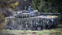 Soldiers of the Scout Battalion of the 1st Infantry Brigade of Estonian Defence Forces take part in Bold Hussar military exercise, October 2022