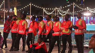 Ghana food delivery riders celebrate Qatar WC win