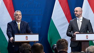 Orbán Viktor és Kovács Zoltán tart sajtótájékoztatót 2020. januárjában