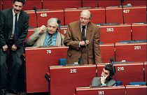 1995-ben Strasbourgban az Európai Parlamentben egy szavazáson