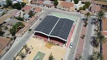 Panneaux solaires installés dans le village d'El Realengo (Espagne) 