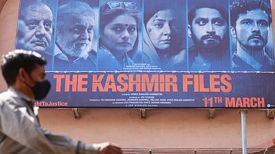 Poster of The Kashmir Files, a divisive film at the heart of the controversy surrounding Nadav Lapid's comments