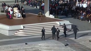 Kenyan group 'Black Blues Brothers' thrill pope, audience at St Peters square 
