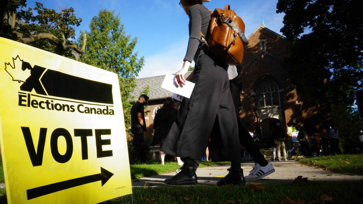   صورة من الارشيف-الانتخابات الكندية في تورنتو 20 سبتمبر 2021