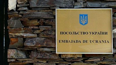The Ukrainian embassy is located in Madrid's Piovera neighbourhood.