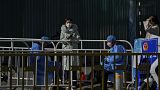 Fotónk illusztráció: a vírus miatt lezárt negyed Pekingben