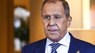El ministro de Asuntos Exteriores de Rusia, Serguéi Lavrov, en rueda de prensa en Moscú