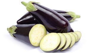 A collection of aubergines