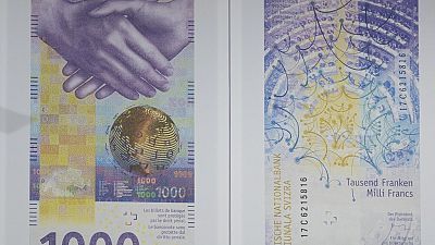 An image of the 1000 Swiss francs banknote.