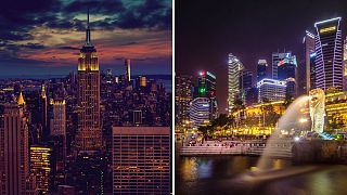 دو شهر نیویورک و سنگاپو