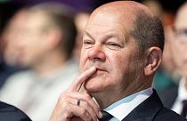 FILE: German Chancellor Olaf Scholz attends trade union conference in Berlin, Germany, 29 November 2022