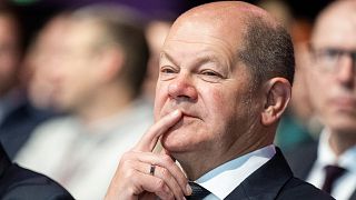 FILE: German Chancellor Olaf Scholz attends trade union conference in Berlin, Germany, 29 November 2022