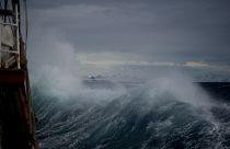 The ship was struck by a “rogue wave.”