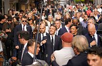 El presidente francés, Emmanuel Macron, durante su visita a Nueva Orleans, EE.UU.