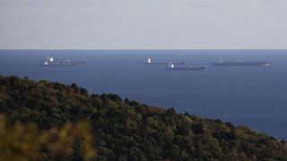 Нефтяные танкеры близ Новороссийска