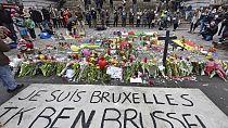 Манифестация памяти жертв терактов в Брюсселе