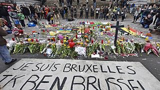 Homenaje a las víctimas de los atentados de Bruselas de 2016.