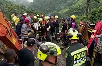 Colombian Searcha nd Rescue efforts underway