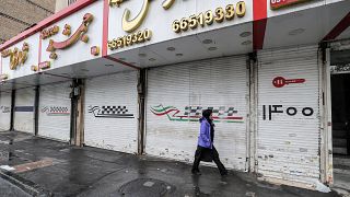 Geschlossene Geschäfte im Iran 