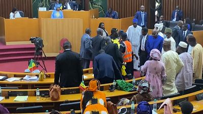 Senegalese police search for MPs after parliament brawl