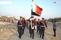  إستعراض شرطة البحرين خلال إفتتاح فعاليات مهرجان البحرن