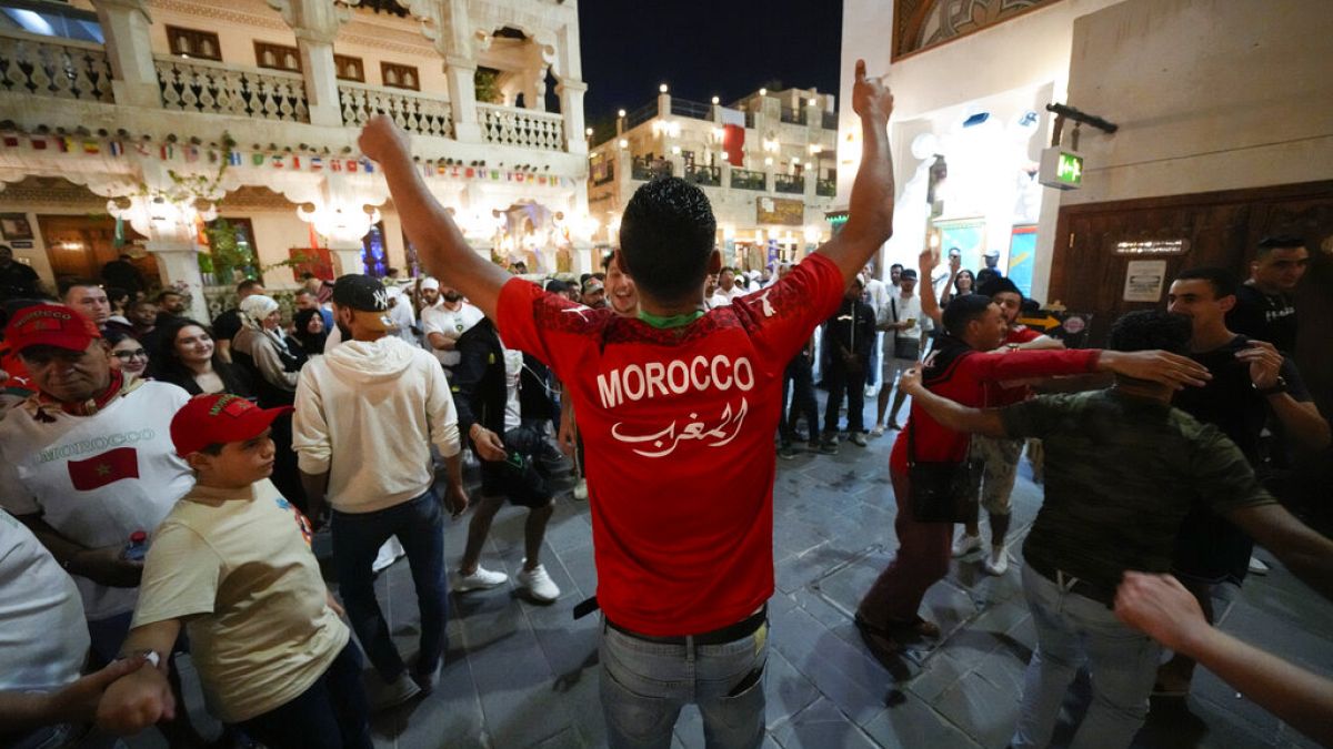 Un supporter du Maroc à Doha