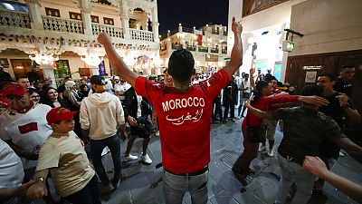 Un supporter du Maroc à Doha