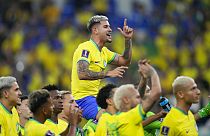 Brasil celebra su victoria frente a Corea del Sur