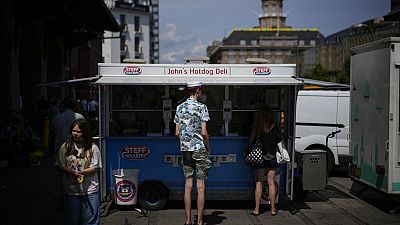 Hot dog árus Dániában