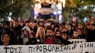 Rund 1500 Menschen nahmen an den Protesten in Thessaloniki teil 