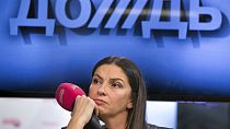 Nataliya Sindeyeva, diretora do canal russo de televisão, Dozhd, que emitia a partir da Letónia