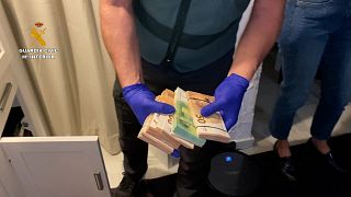 Police seized nearly €800,000 in cash as part of the raids in Andalucia.