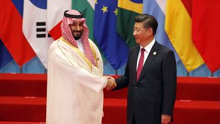 الرئيس الصيني شي جين بينغ وولي العهد السعودي الأمير محمد بن سلمان