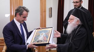 Κυριάκος Μητσοτάκης - Αρχιεπίσκοπος Αλβανίας Αναστάσιος