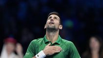 Novak Djokovic nach seinem Sieg bei ATP-Finale