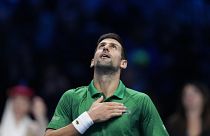 Novak Djokovic nach seinem Sieg bei ATP-Finale