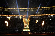  نسخة عملاقة  من كأس العالم في استاد البيت في الخور، قطر، الأحد 20 نوفمبر 2022.