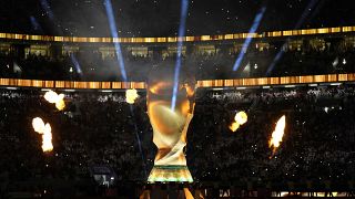  نسخة عملاقة  من كأس العالم في استاد البيت في الخور، قطر، الأحد 20 نوفمبر 2022.