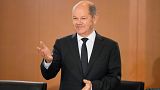 German Chancellor Olaf Scholz addresses the weekly cabinet meeting in Berlin, 7 December 2022