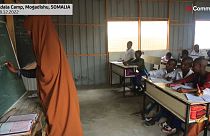 Children learning at the Adala camp in Mogadishu
