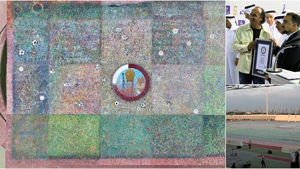 Qatar artwork enters Guinness World Records as biggest painting ever