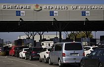 Colas en la frontera de Bulgaria