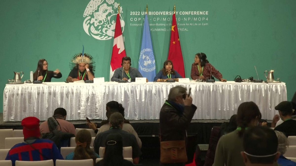 Les représentants des peuples indigènes à la COP 15 de Montréal, au Canada