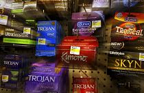 Des préservatifs, dans un commerce de San Fransisco, USA