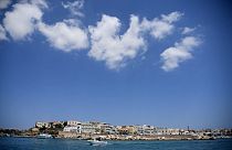 Il porto dell'isola di Lampedusa
