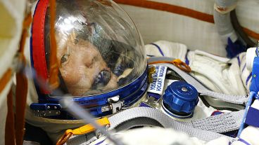 Space flight participant Yusaku Maezawa attends a training session ahead of the expedition to the ISS at the Gagarin Cosmonauts' Training Center in Moscow