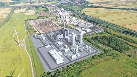 A visualisation of how Keadby 3 Carbon Capture Power Station could look.